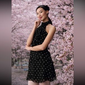 Anthropologie NWT Maeve Halter Rosette
Mini Dress size XL